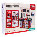 Kuchyňa + chladnička a vodovodný kohútik